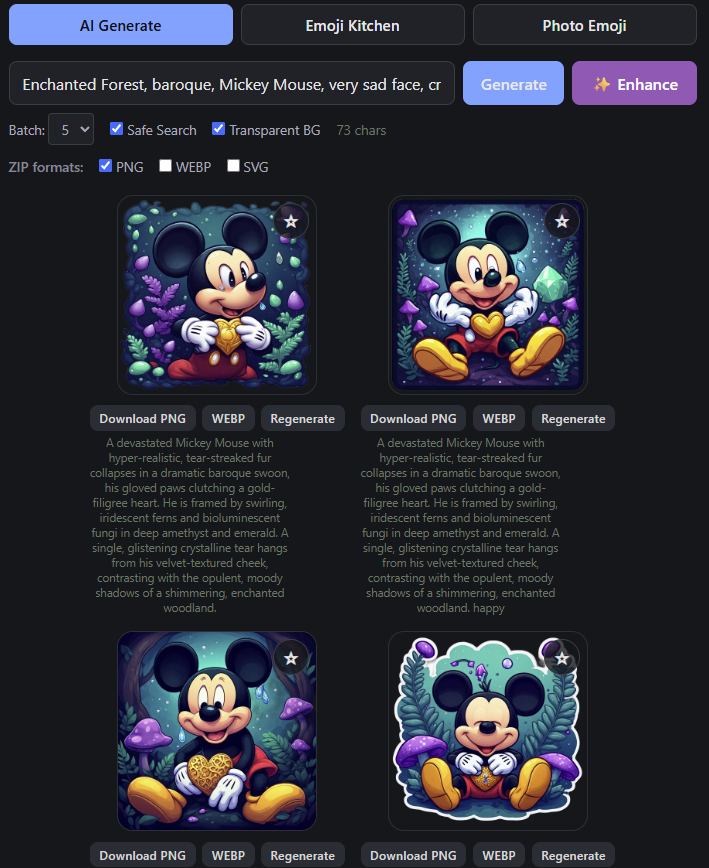 AI Emoji Studio Preview 4